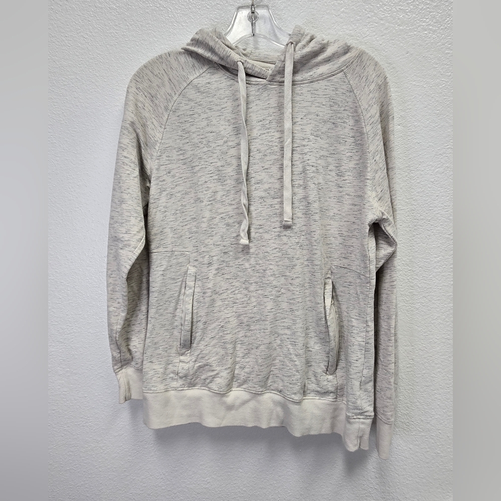 Carly Jean Los Angeles Women’s Hoodie Sweatshirt Size S – Soft Gray Marled Pullo